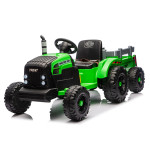 Elektrický Traktor s vlečkou CH9959B - 24V zelený